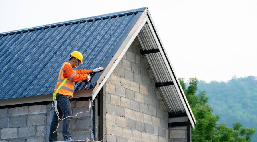 Professional metal roof installation in New Liberty, KY